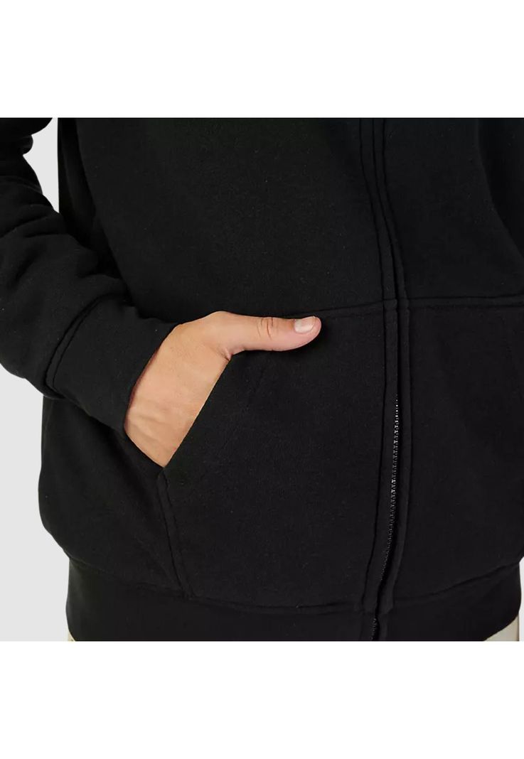 Poleron Lifestyle Cienega Sasquatch Zip Negro Fox-4