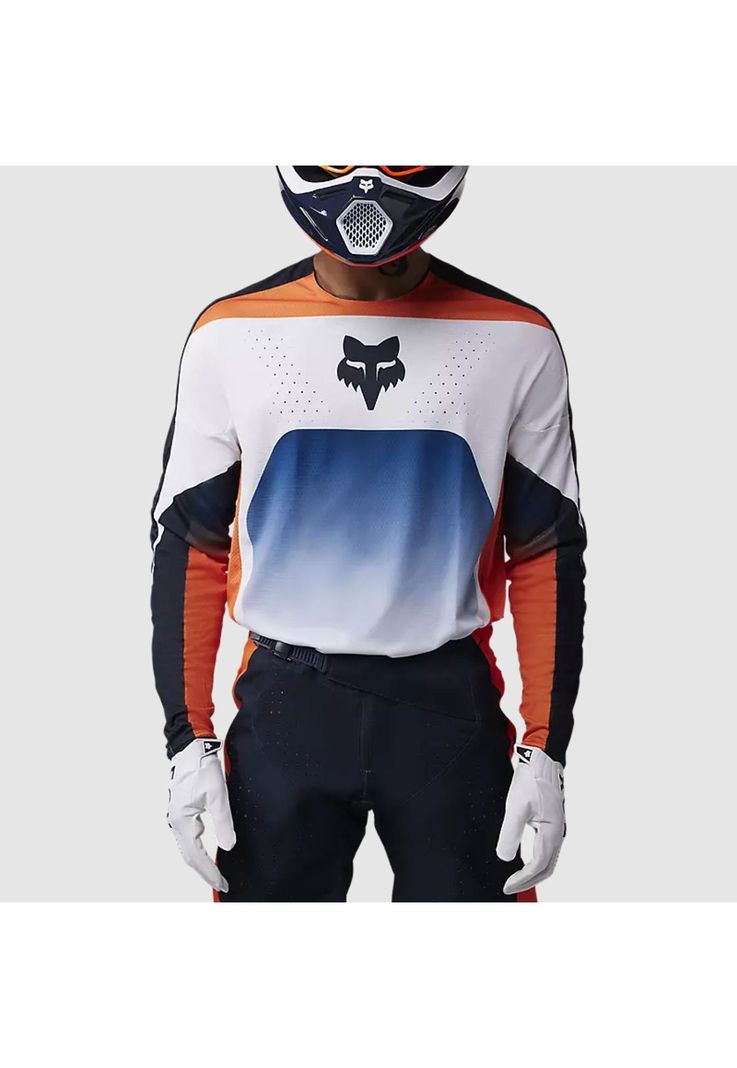 Polera Moto 360 Divider Naranjo Fox-2