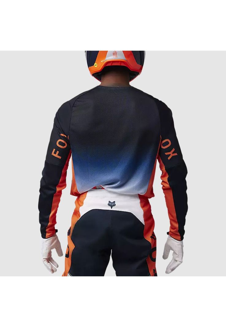 Polera Moto 360 Divider Naranjo Fox-3