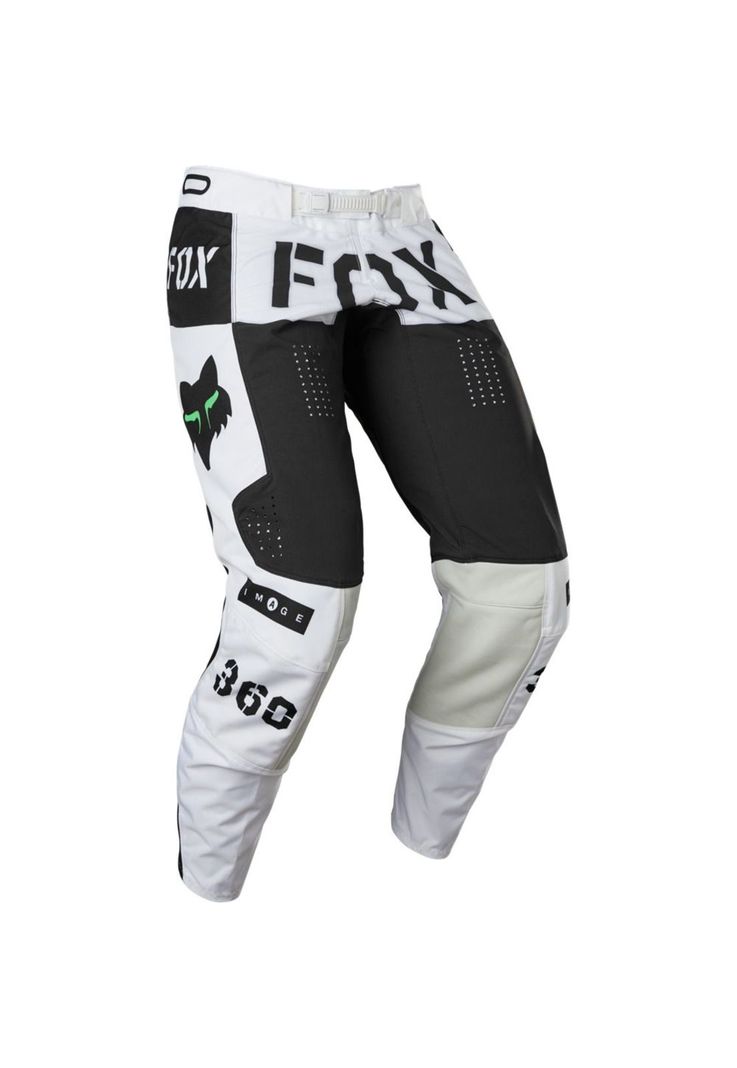 Pantalon Moto 360 Nobyl Blanco/Negro Fox-0