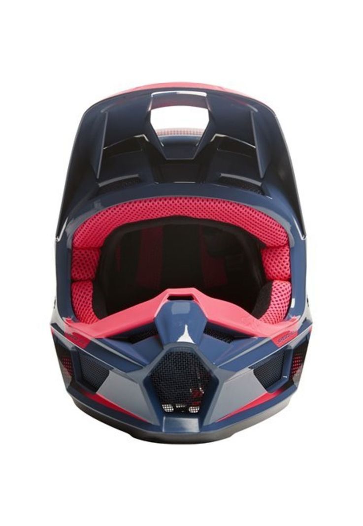 Casco Moto Niño V1 Dier Ece Azul/Rosado Fox-4