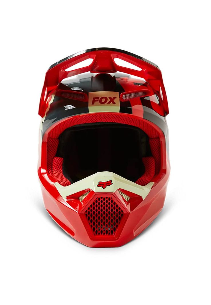 Casco Moto V1 Xpozr Rojo Fox-4