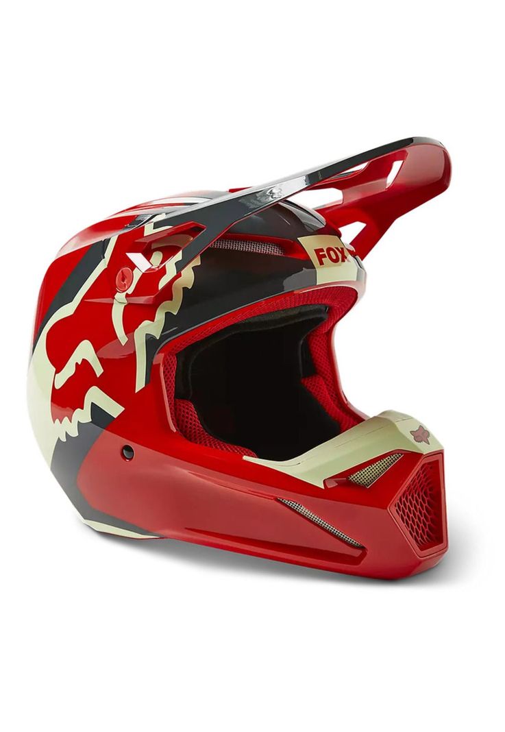 Casco Moto V1 Xpozr Rojo Fox-0