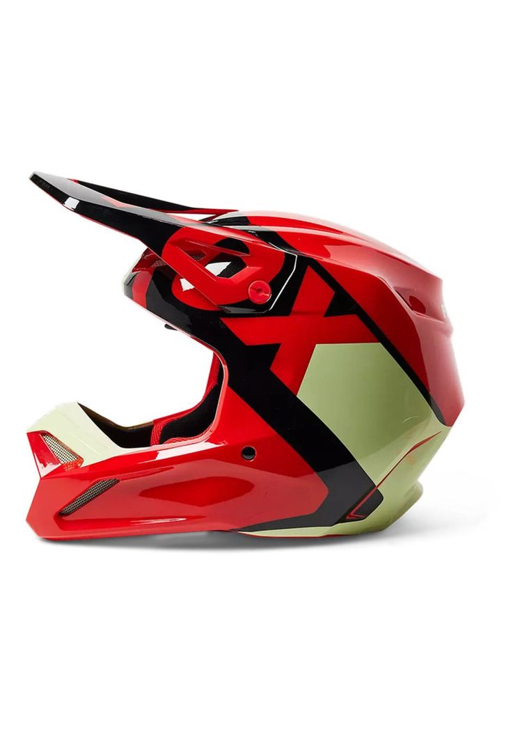 Casco Moto V1 Xpozr Rojo Fox-2