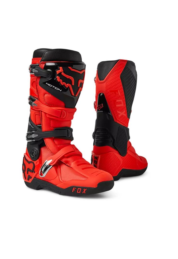 Botas Moto Motion Rojo Fox-0