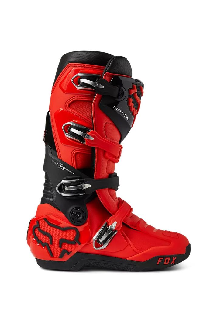 Botas Moto Motion Rojo Fox-1