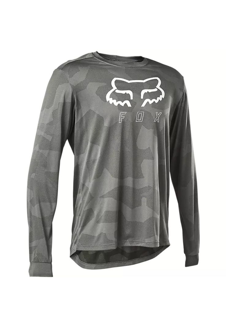 Polera Bicicleta Manga Larga Ranger Trudri Gris Fox-0