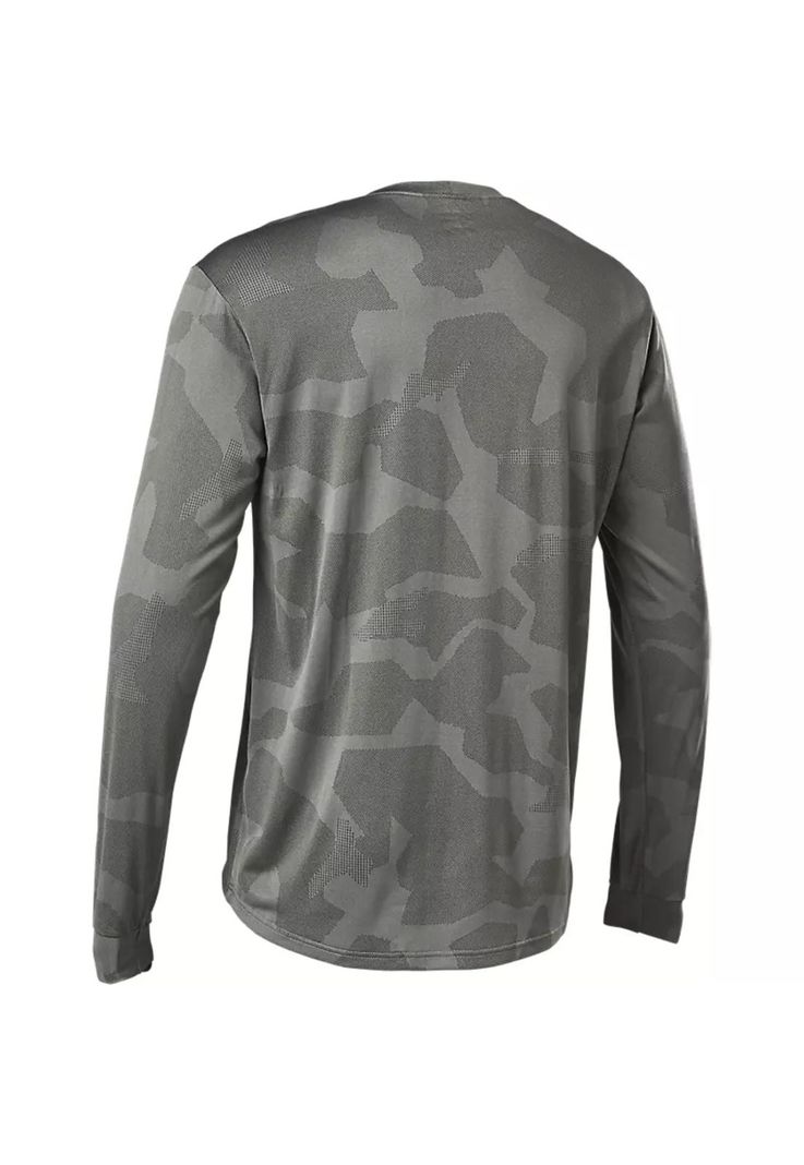 Polera Bicicleta Manga Larga Ranger Trudri Gris Fox-1