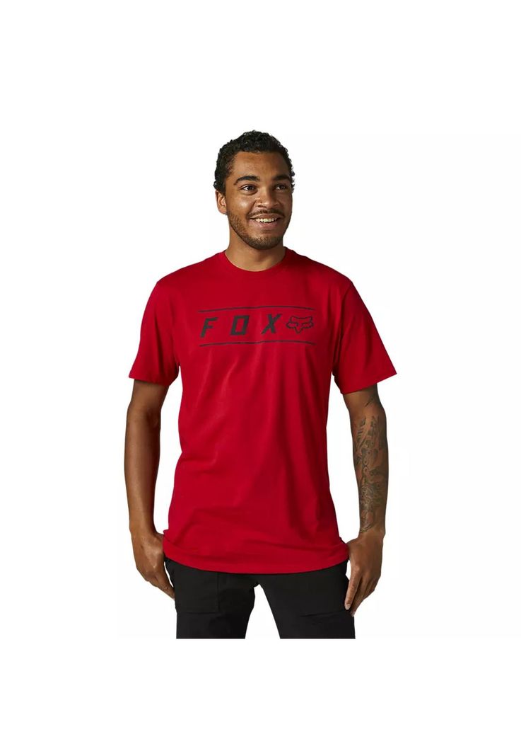 Polera Lifestyle Pinnacle Rojo/Negro Fox-0