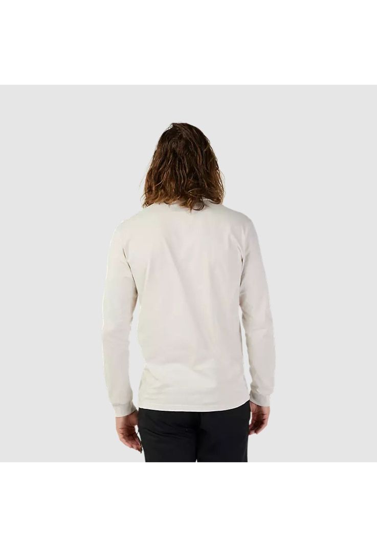 Polera Lifestyle Faded Out Premium Manga Larga Blanco Fox-2
