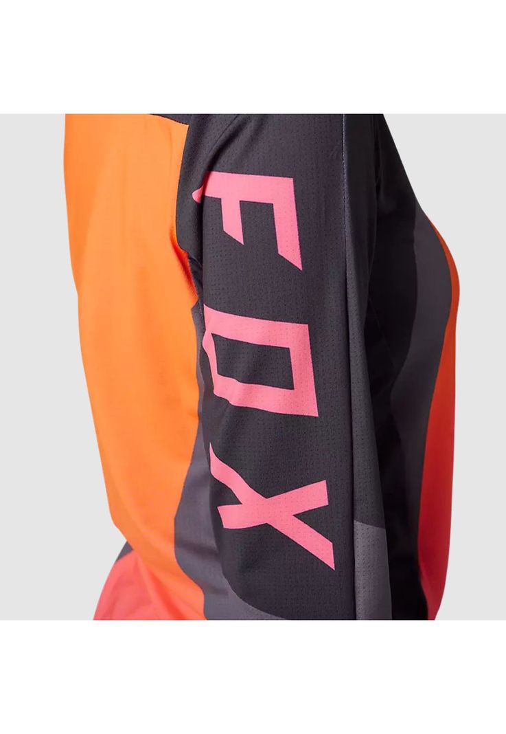 Polera Moto Mujer Ranger Drive Krux SXS Con Cuello Naranjo Fox-5