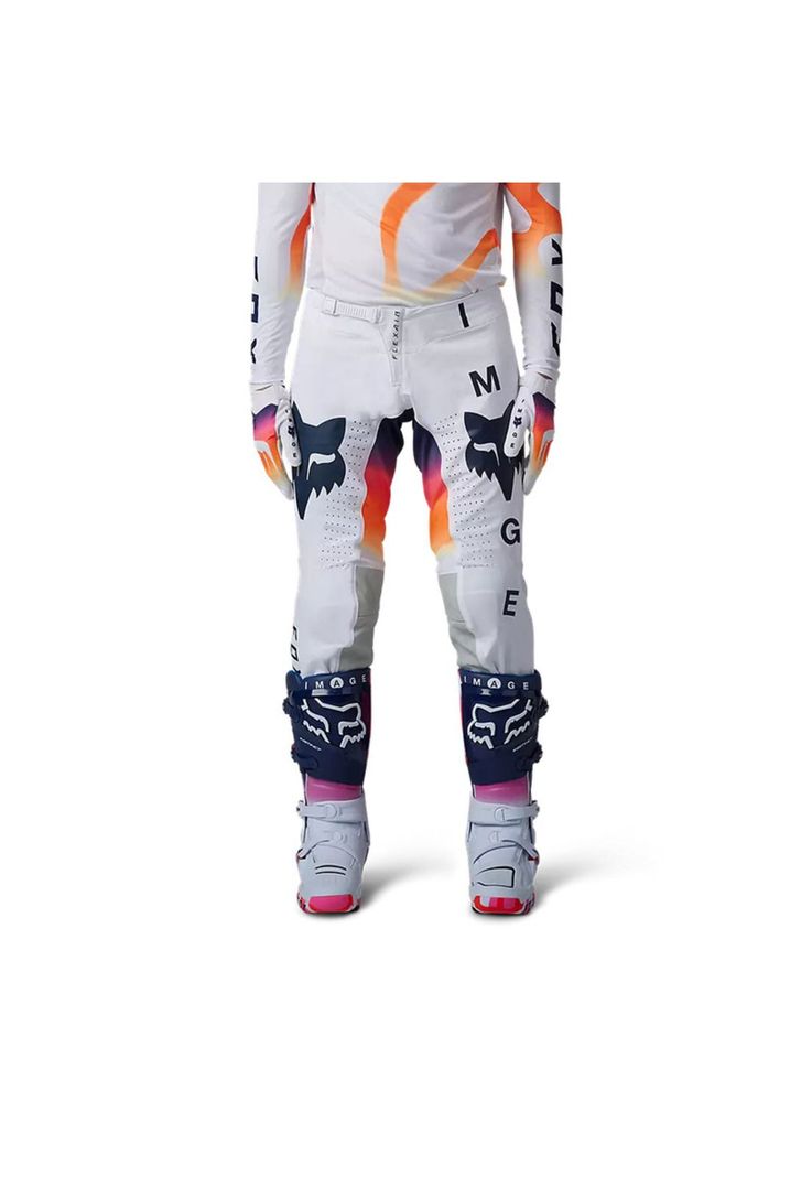 Pantalon Moto Flexair Ryvr Edicion Limitada Blanco/Azul/Rosado Fox-1