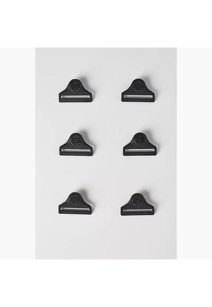 Repuesto Moto Hebilla Rodilleras Titan Pro Pack 6 Negro Fox-0
