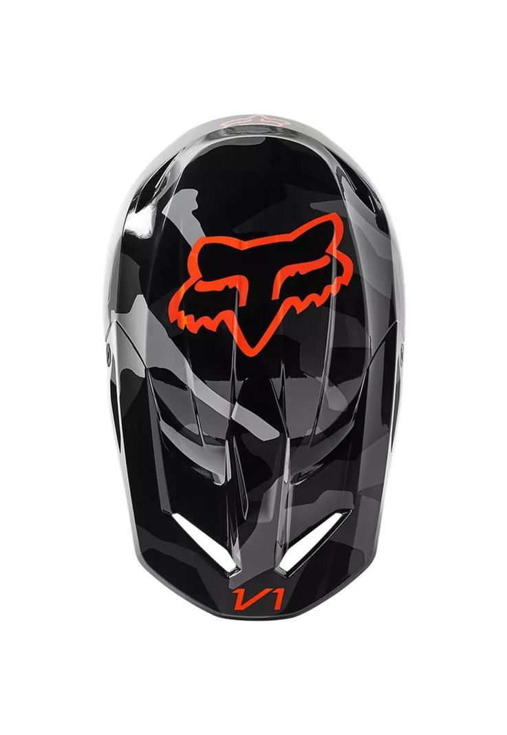 Casco Moto V1 Bnkr Camo Negro Fox-3