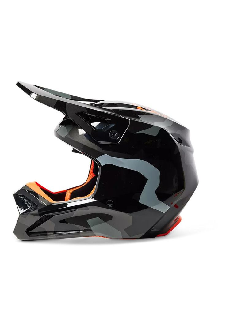 Casco Moto V1 Bnkr Camo Negro Fox-2