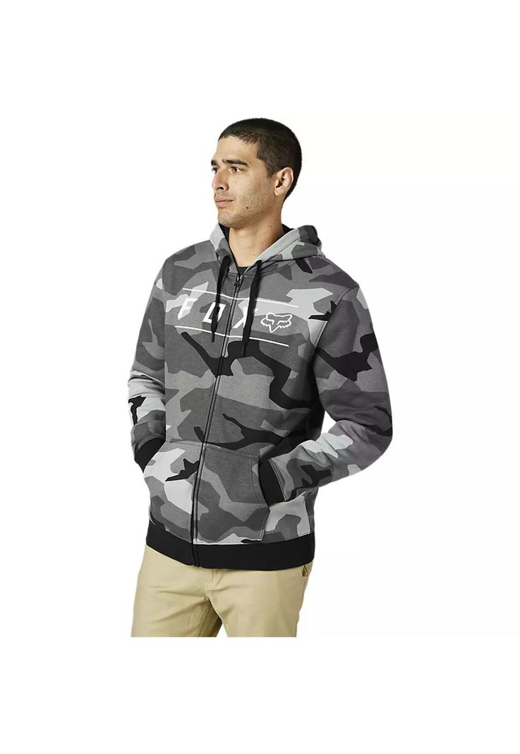 Poleron Lifestyle Pinnacle Camo Negro Fox-2