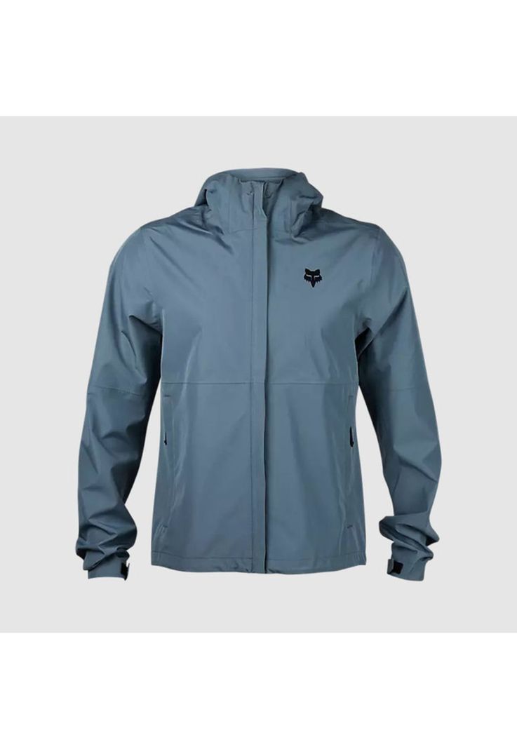Chaqueta Moto Impermeable Offroad Azul Acero Fox-0
