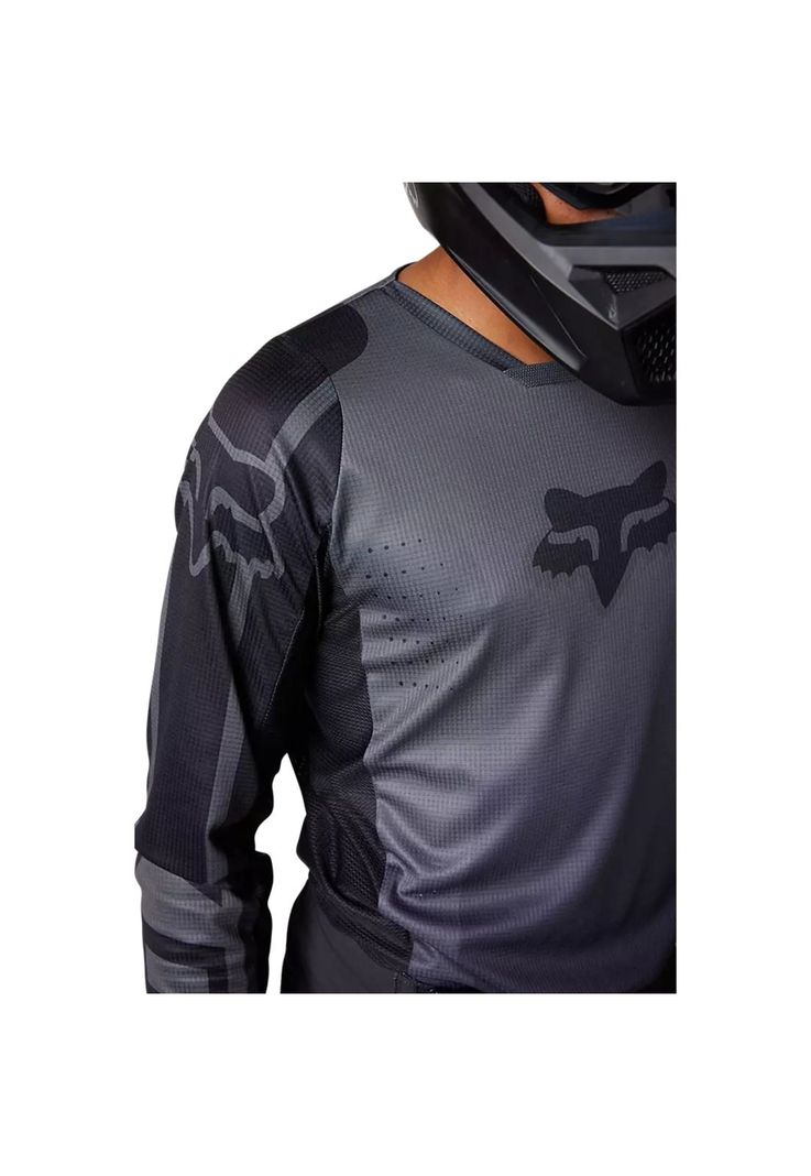 Polera Moto 180 Leed Gris/Negro Fox-3