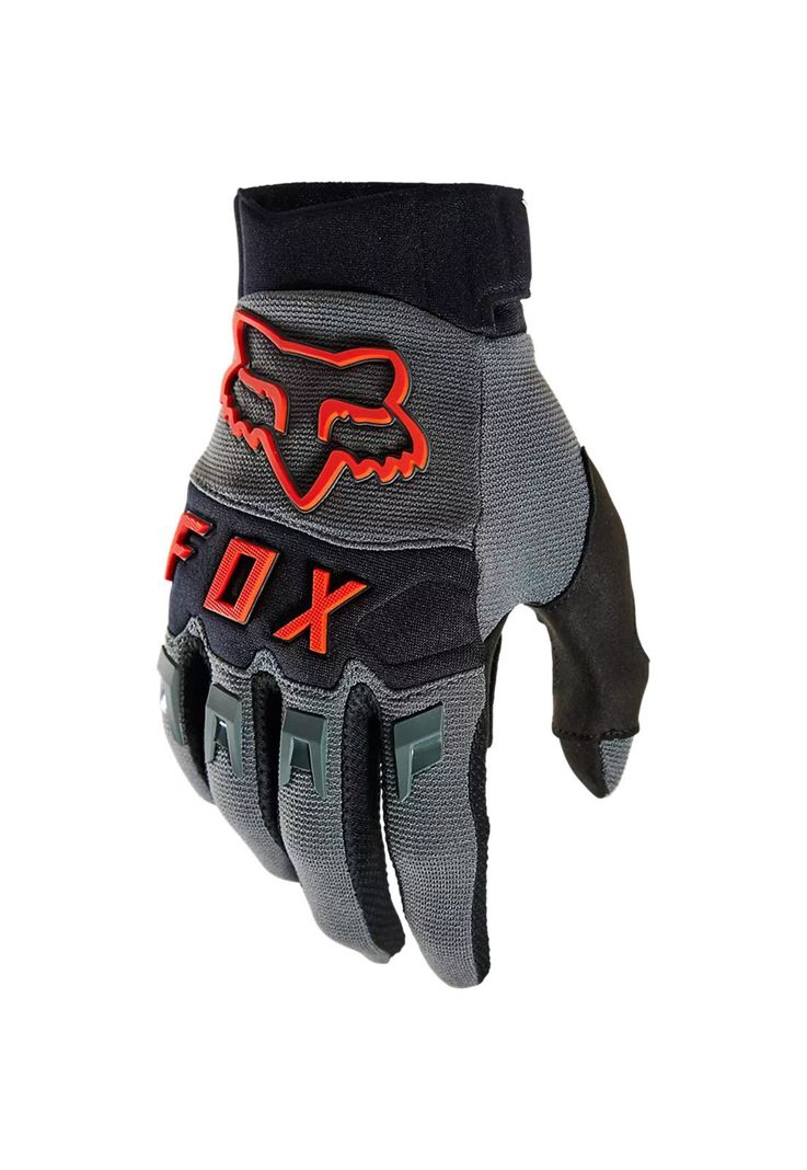 Guantes Moto Dirtpaw CE Gris/Naranjo Fox-0