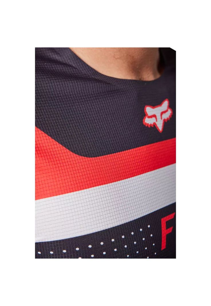 Polera Moto Flexair Efekt Negro/Rojo/Blanco Fox-3