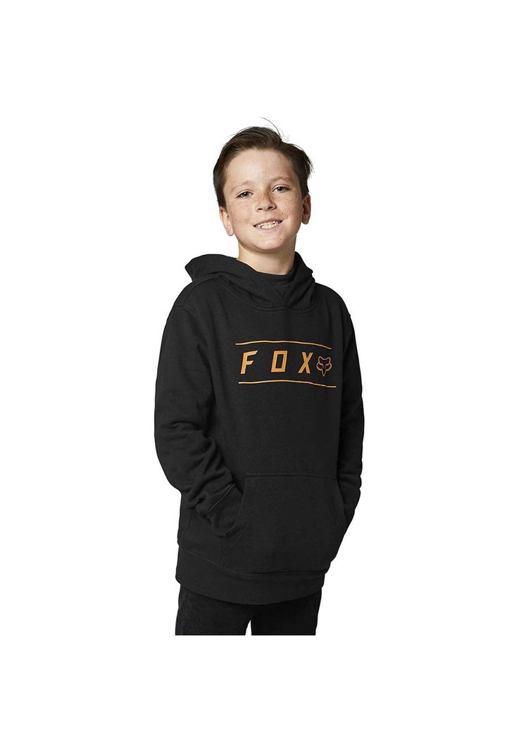 Poleron Lifestyle Niño Pinnacle Pullover Hoodie Negro Fox-0