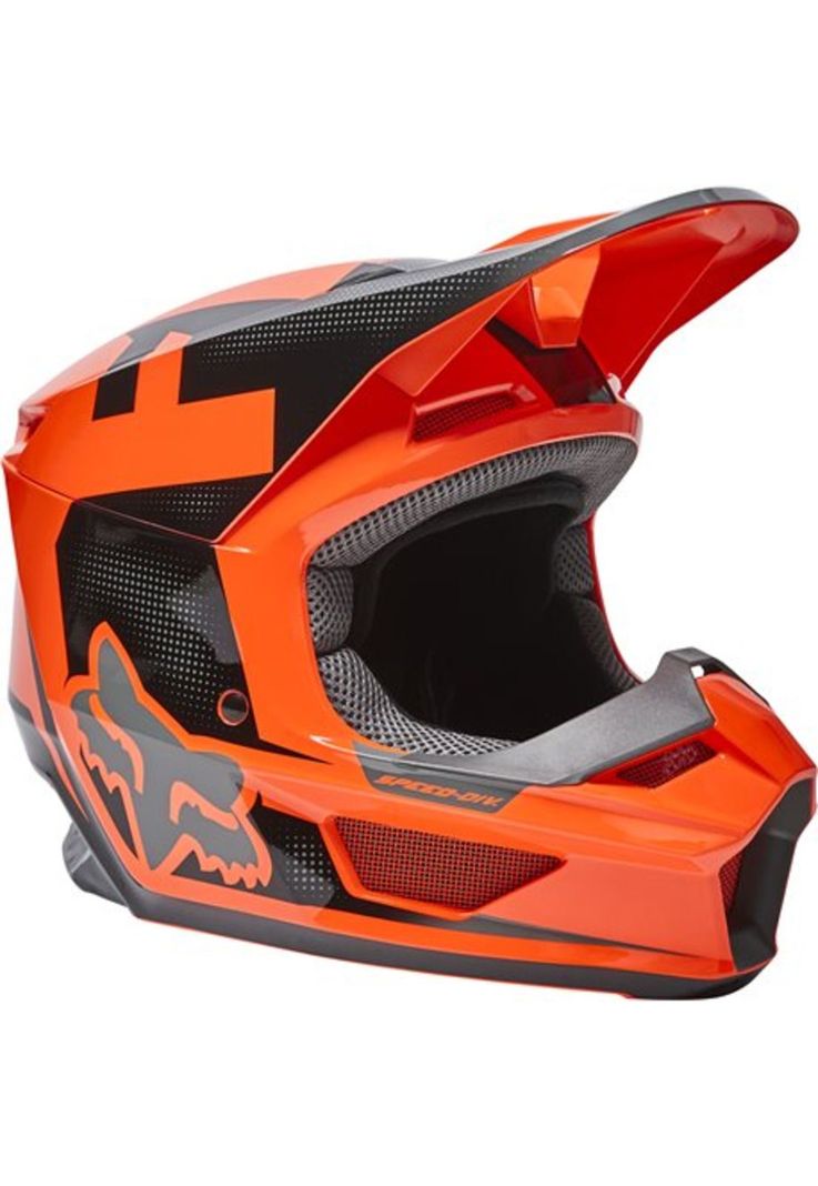 Casco Moto Niño V1 Dier Ece Naranjo Fox-0