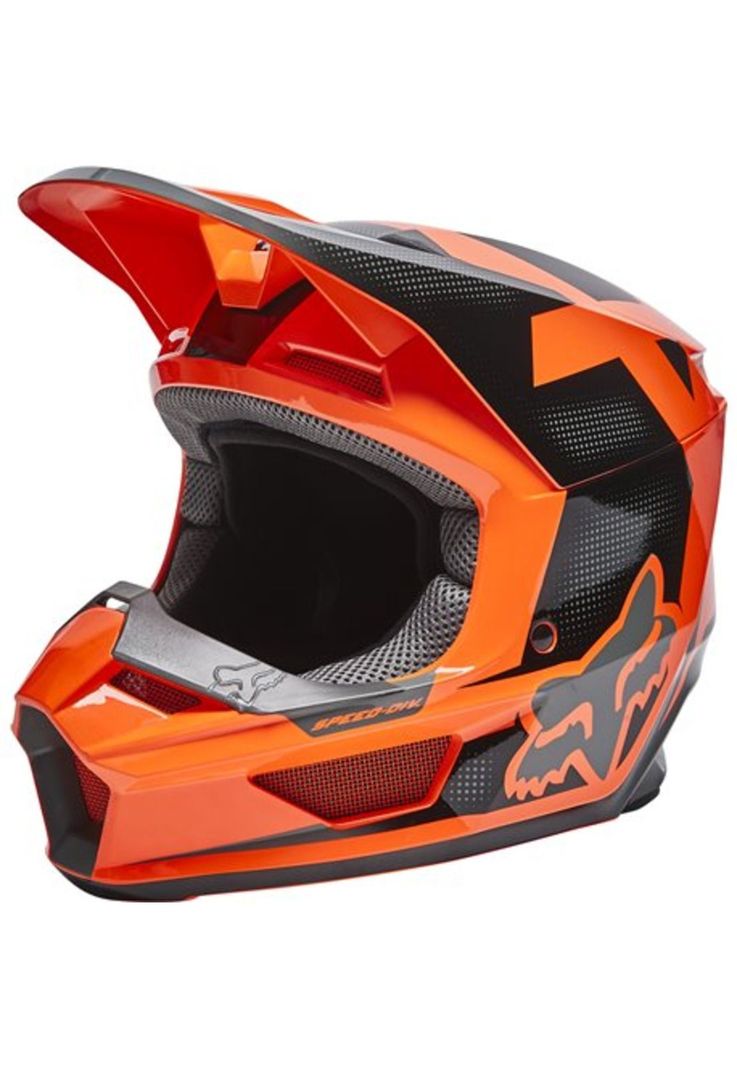 Casco Moto Niño V1 Dier Ece Naranjo Fox-1