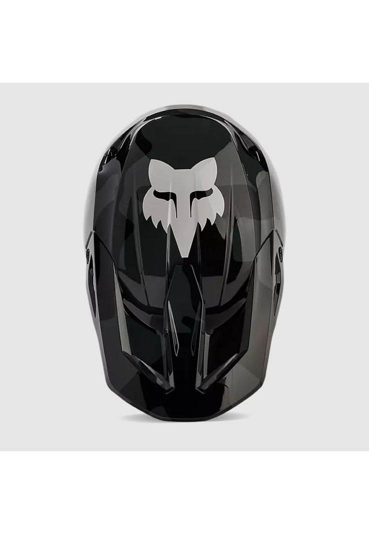 Casco Moto Niño V1 Bnkr Camo Negro Fox-3