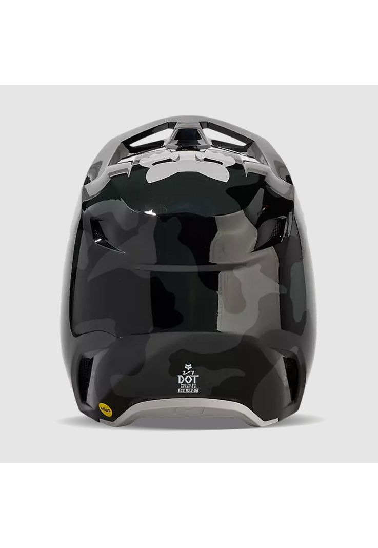 Casco Moto Niño V1 Bnkr Camo Negro Fox-4