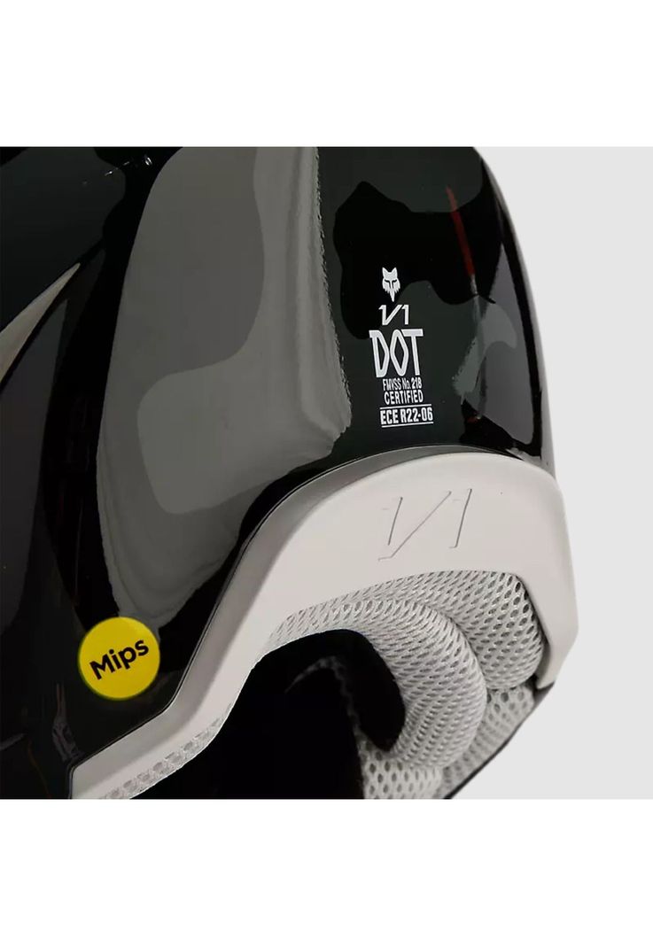 Casco Moto Niño V1 Bnkr Camo Negro Fox-8