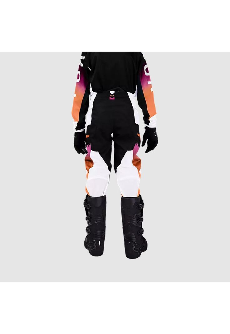 Pantalon Moto Niña 180 Flora Negro/Rosado Fox-4
