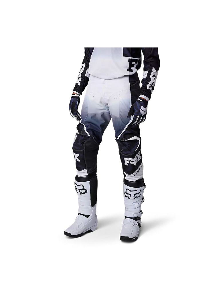 Pantalon Moto 180 Nuklr Azul/Blanco Fox-1