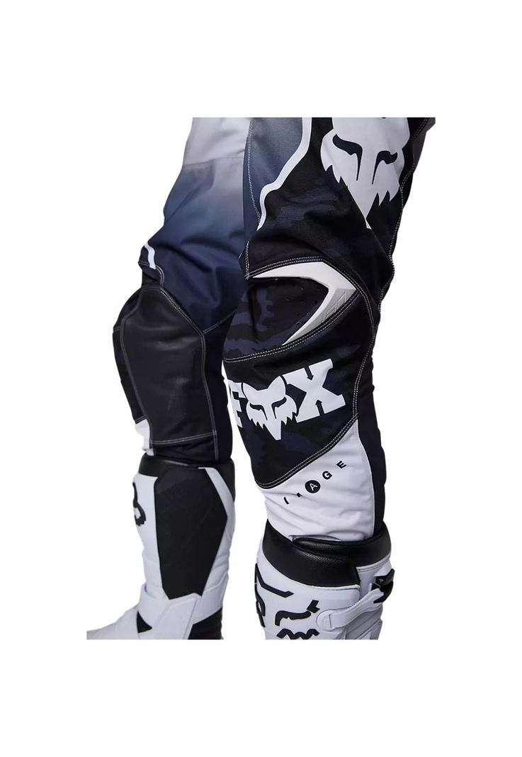 Pantalon Moto 180 Nuklr Azul/Blanco Fox-5