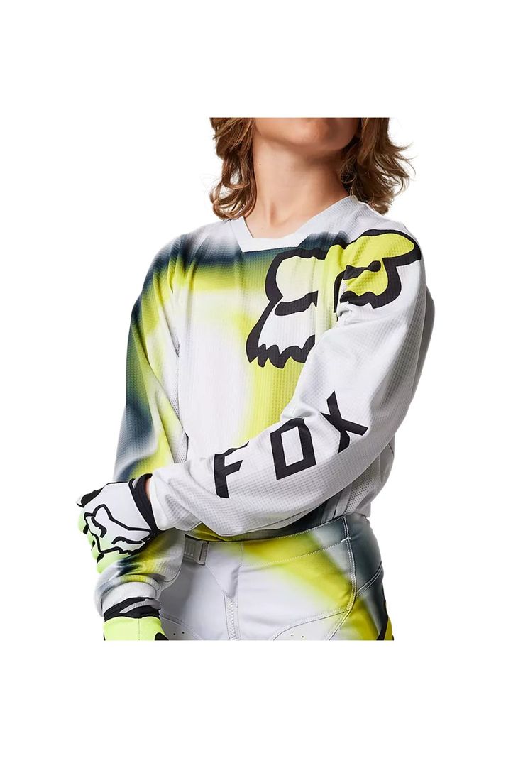 Polera Moto Niño 180 Toxsyk Amarillo Fox-1
