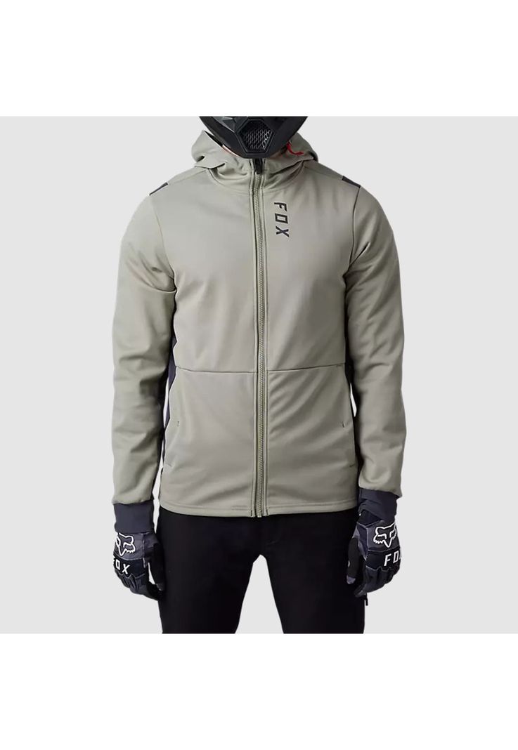 Chaqueta Moto Defend Drive Windbloc® Zip Beige Fox-1
