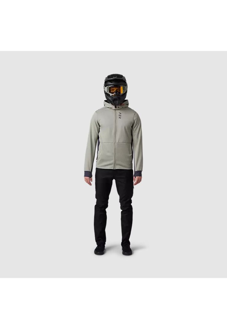Chaqueta Moto Defend Drive Windbloc® Zip Beige Fox-7