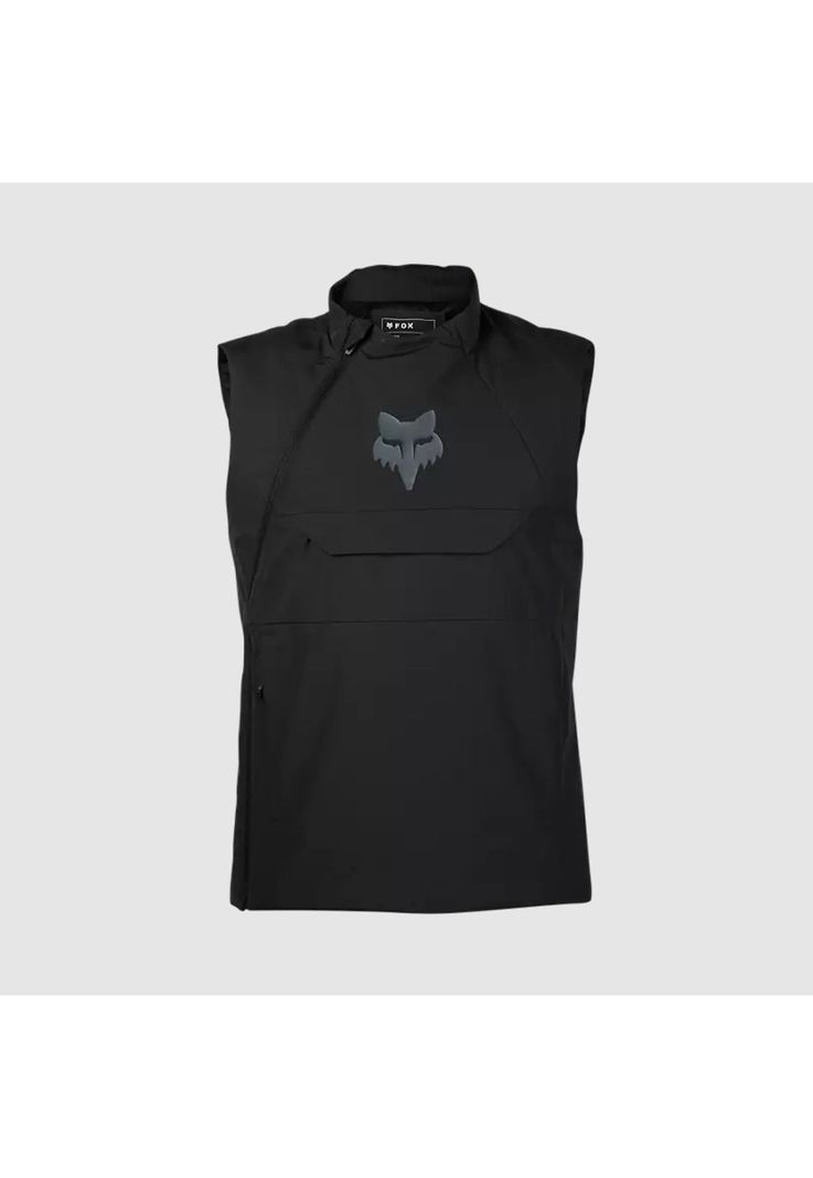Chaqueta Moto Cortavientos Ranger Off Road Sin Mangas Negro Fox-0
