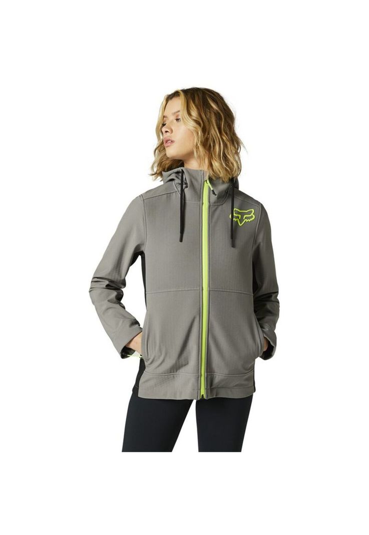Chaqueta Lifestyle Mujer Softshell Pit Gris Fox-0