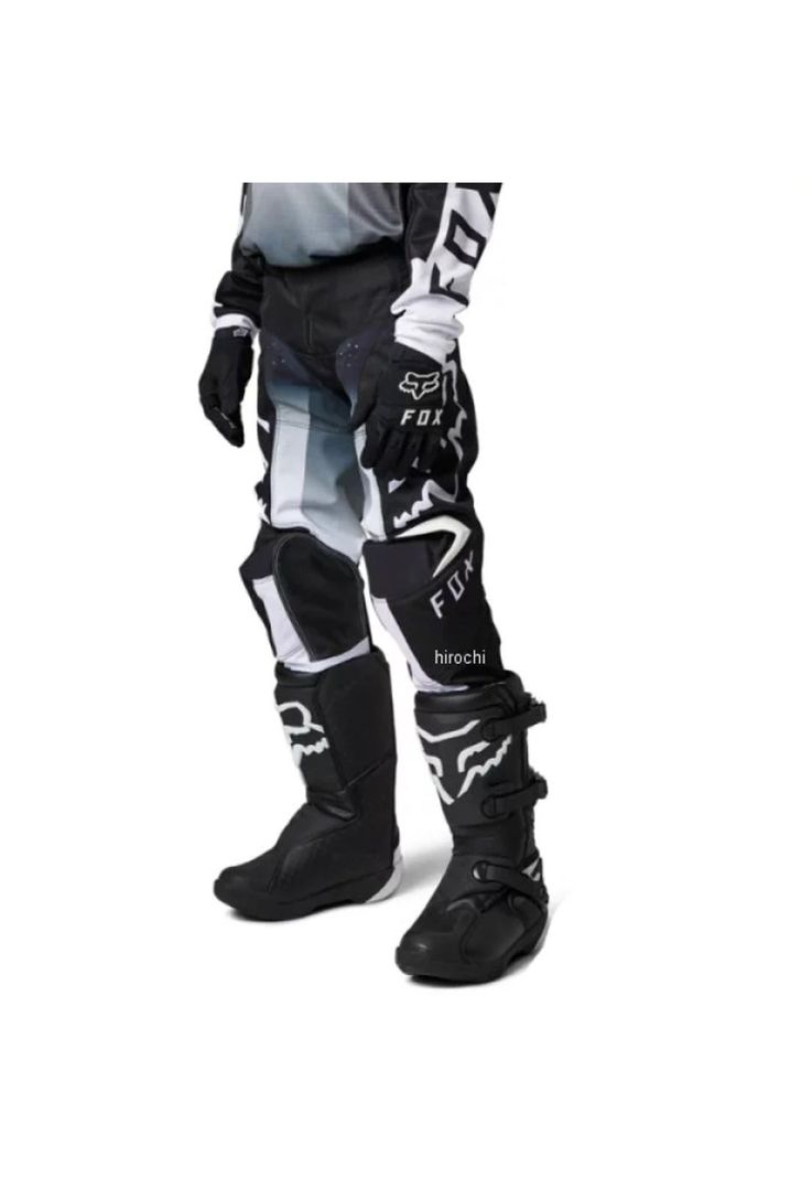Pantalon Moto 180 Leed Gris/Blanco Fox-2
