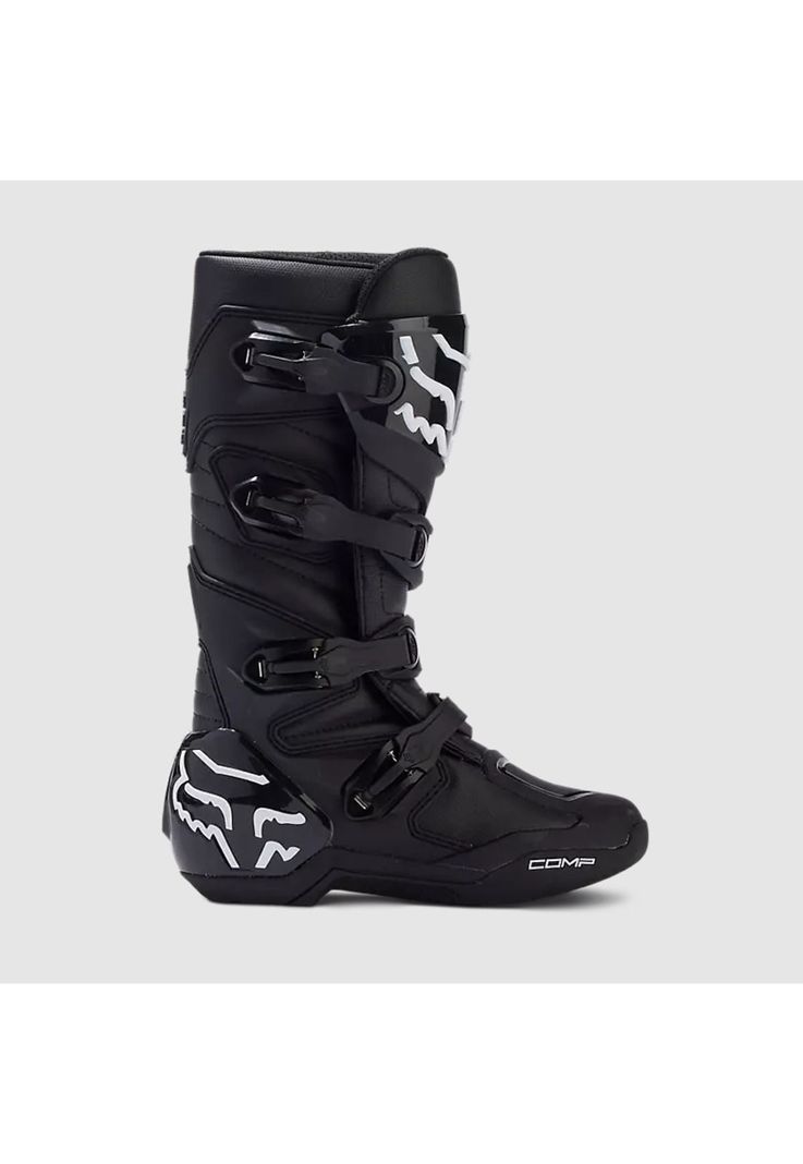 Botas Moto Mujer Comp Negro/Blanco Fox-1