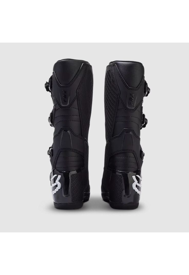 Botas Moto Mujer Comp Negro/Blanco Fox-3