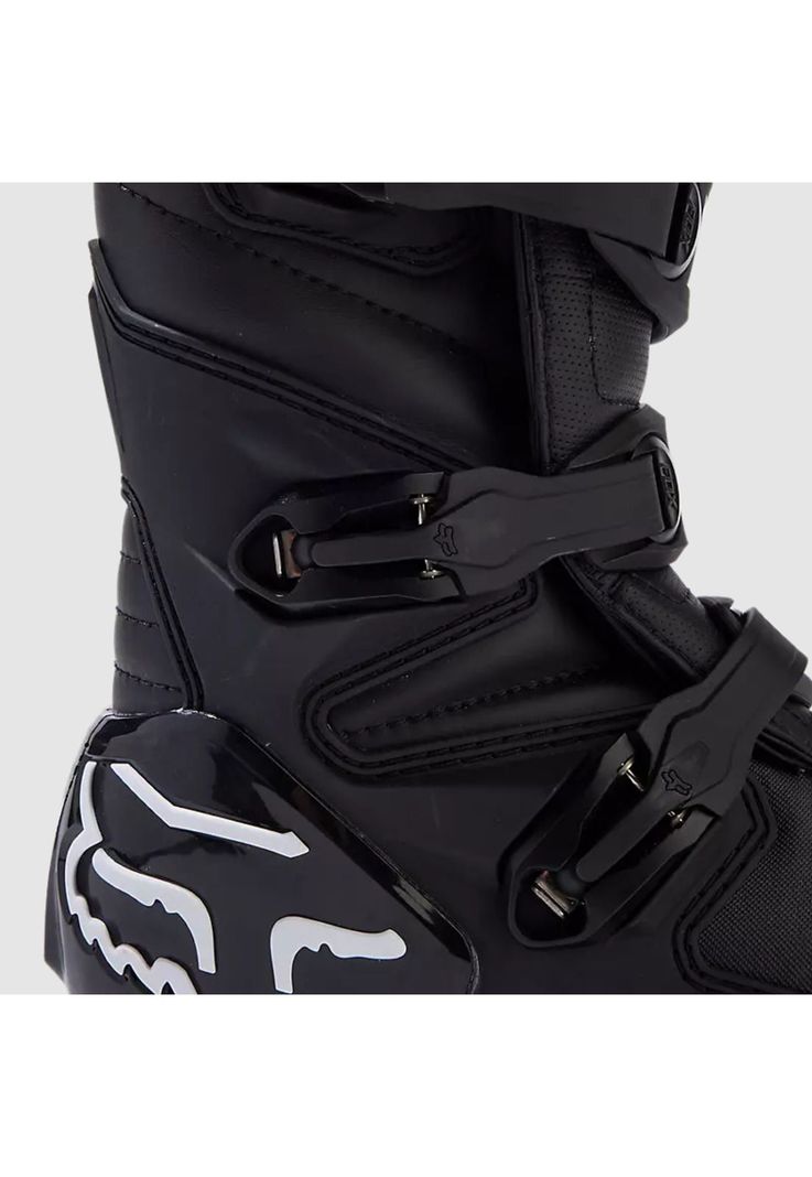 Botas Moto Mujer Comp Negro/Blanco Fox-7