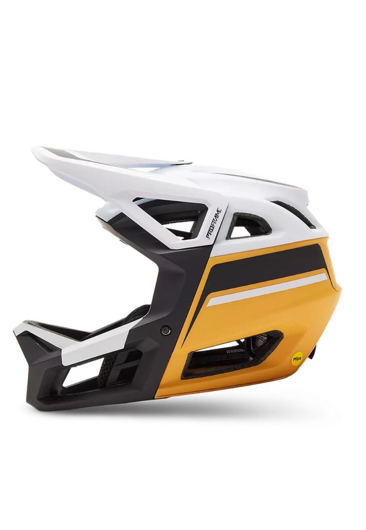 Casco Bicicleta Proframe RS Racik Blanco/Amarillo Fox-2