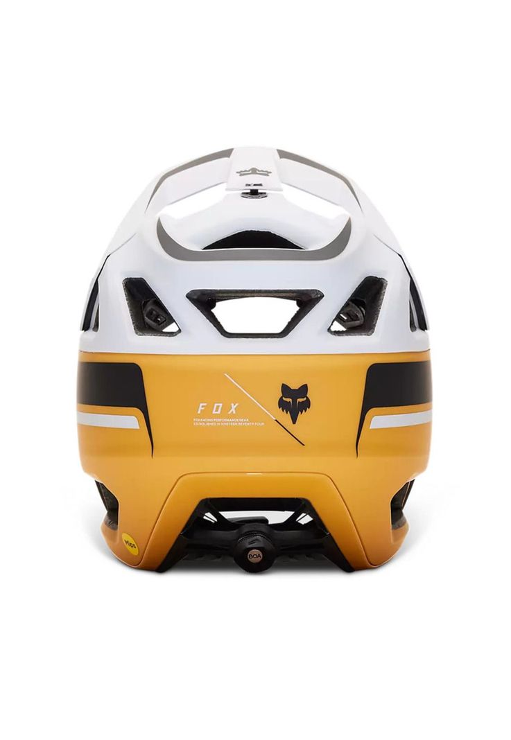 Casco Bicicleta Proframe RS Racik Blanco/Amarillo Fox-3