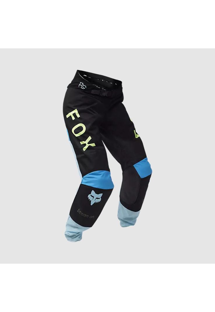 Pantalon Moto Mujer 180 Race Spec Negro/Celeste Fox-0