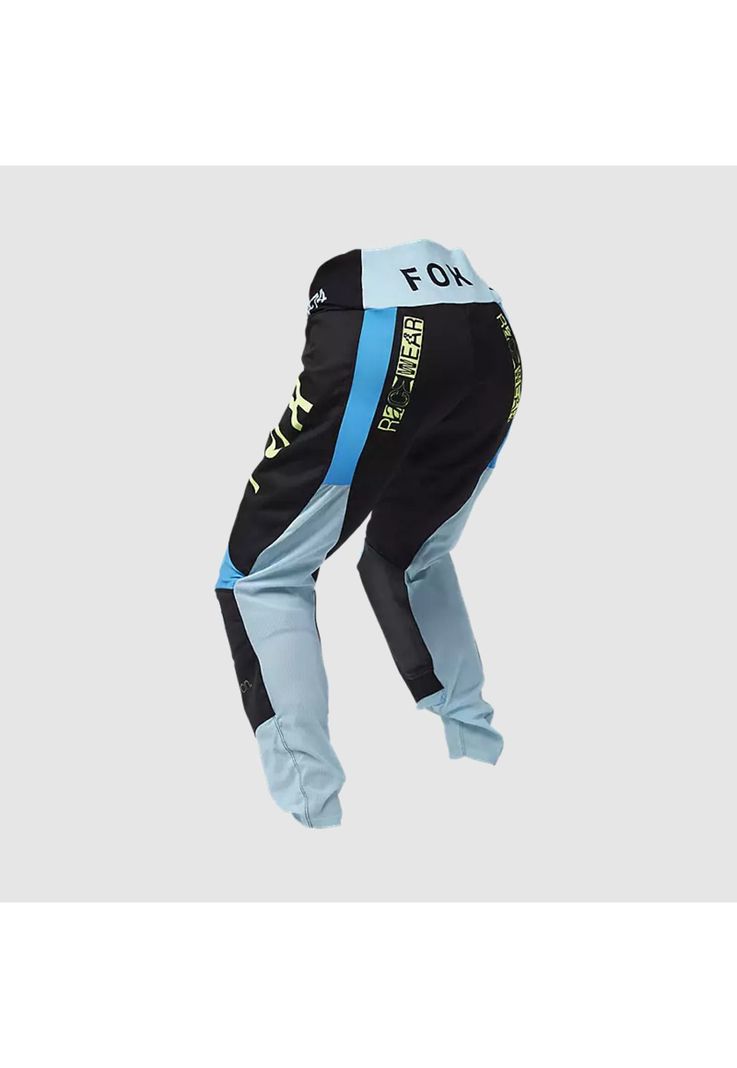 Pantalon Moto Mujer 180 Race Spec Negro/Celeste Fox-1