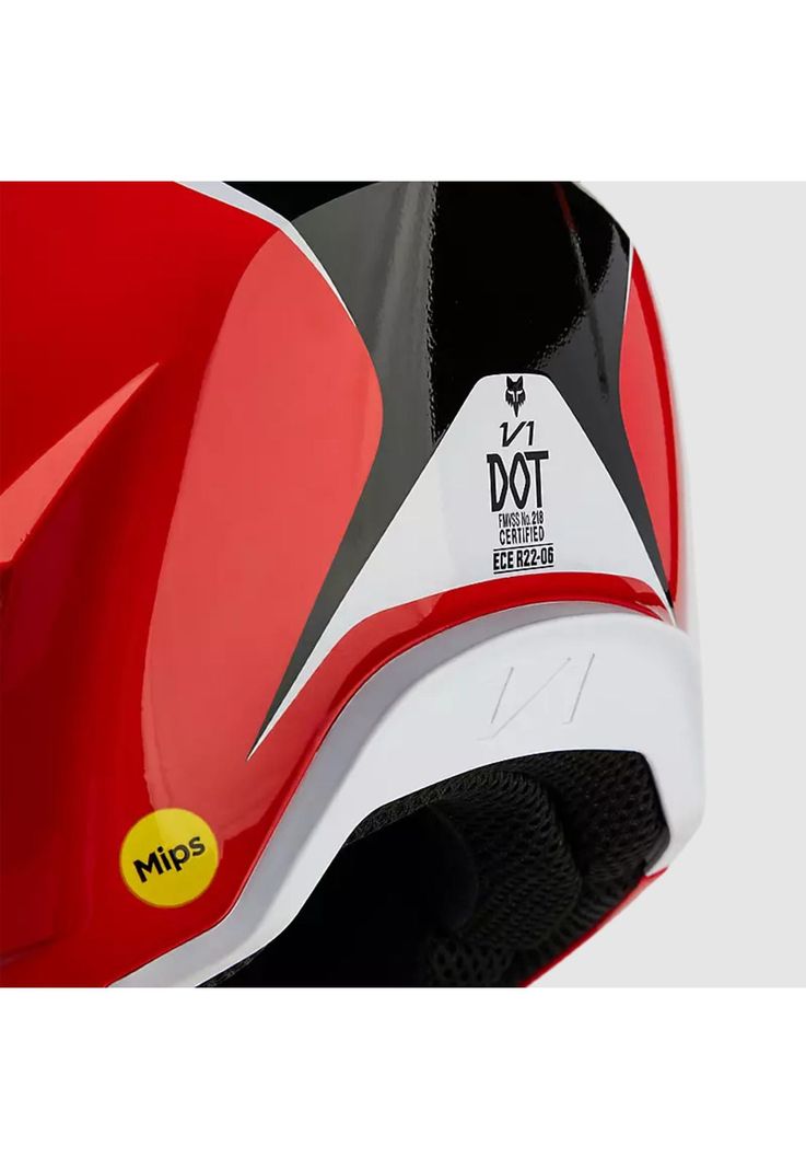 Casco Moto V1 Nitro Rojo Fox-8