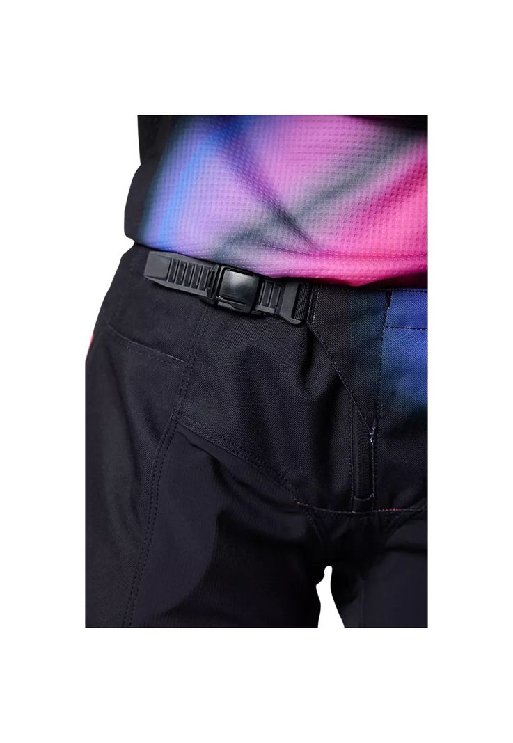 Pantalon Moto Mujer 180 Toxsyk Negro/Rosado Fox-3