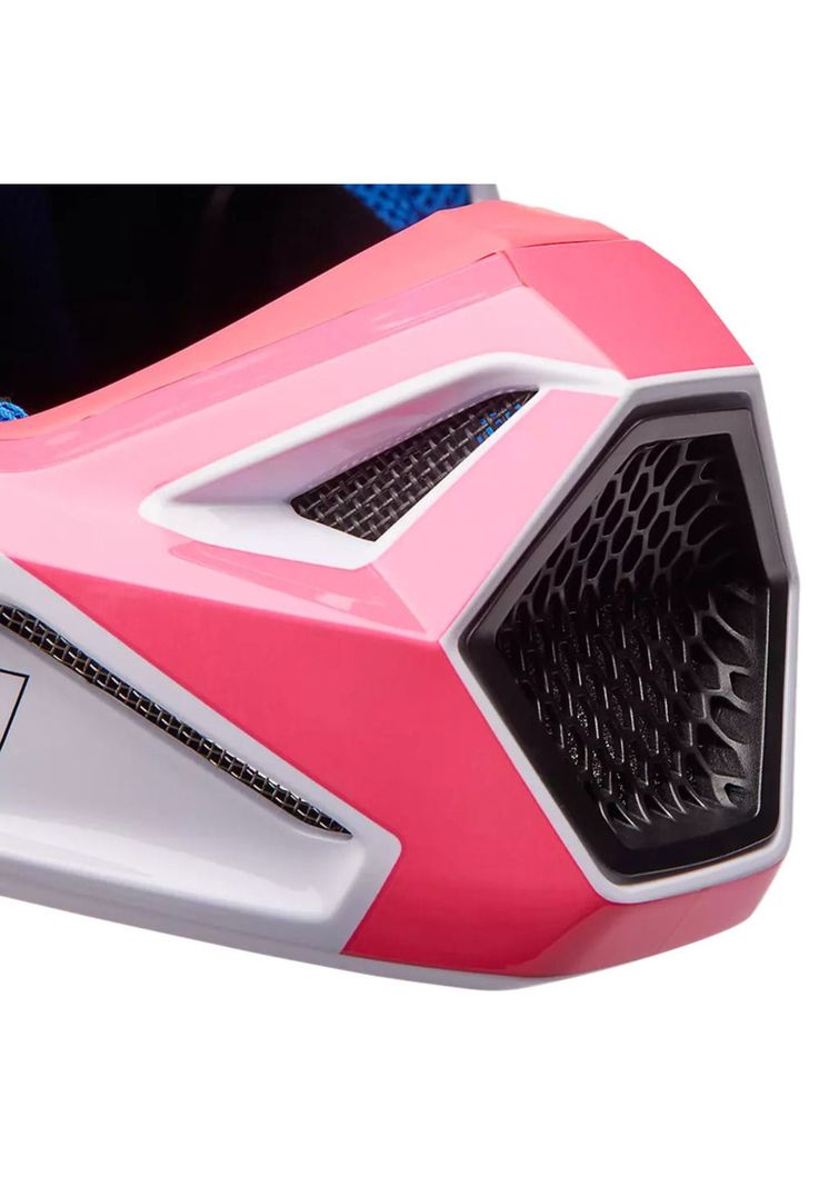 Casco Moto V1 Horyzn Negro/Blanco/Rosado Fox-7
