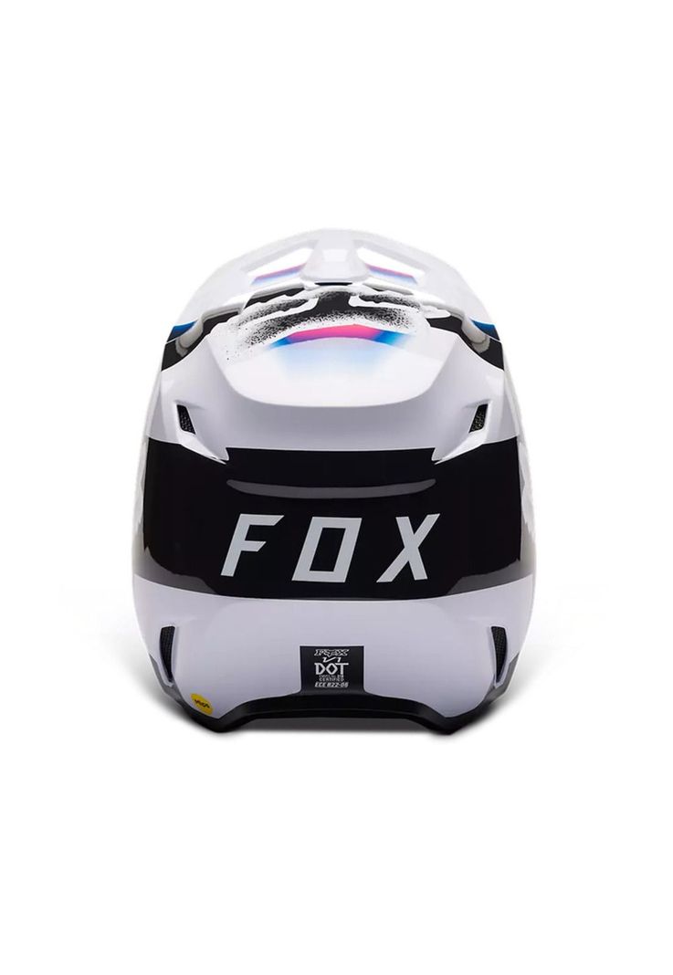 Casco Moto V1 Horyzn Negro/Blanco/Rosado Fox-4